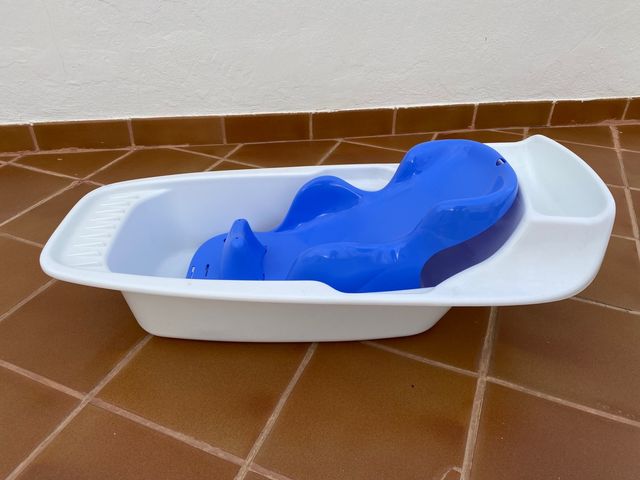 Bañera de bebé con asiento