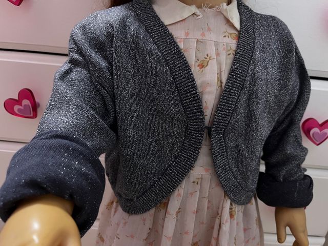 Chaqueta corta de brillantina