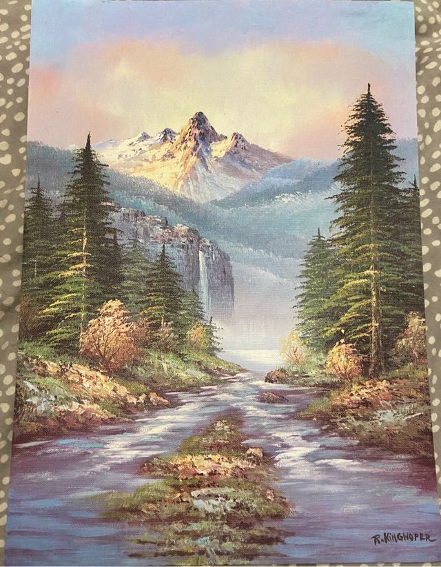 Dipinto su tela altezza 35 cm larghezza 25 cm