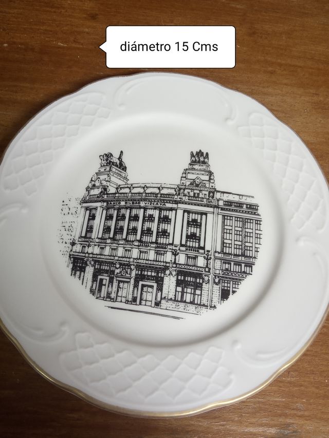 Plato porcelana bidasoa firmado 1991