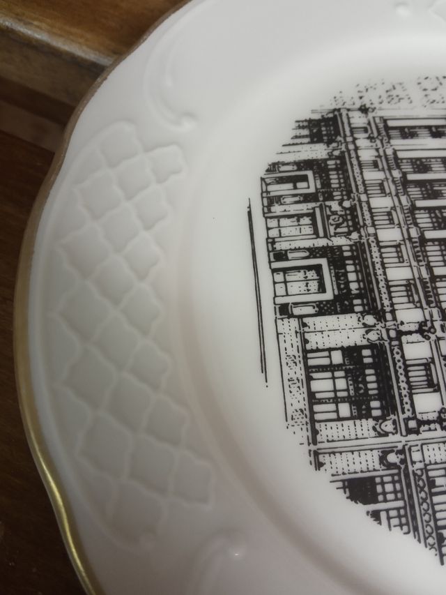 Plato porcelana bidasoa firmado 1991