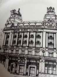 Plato porcelana bidasoa firmado 1991