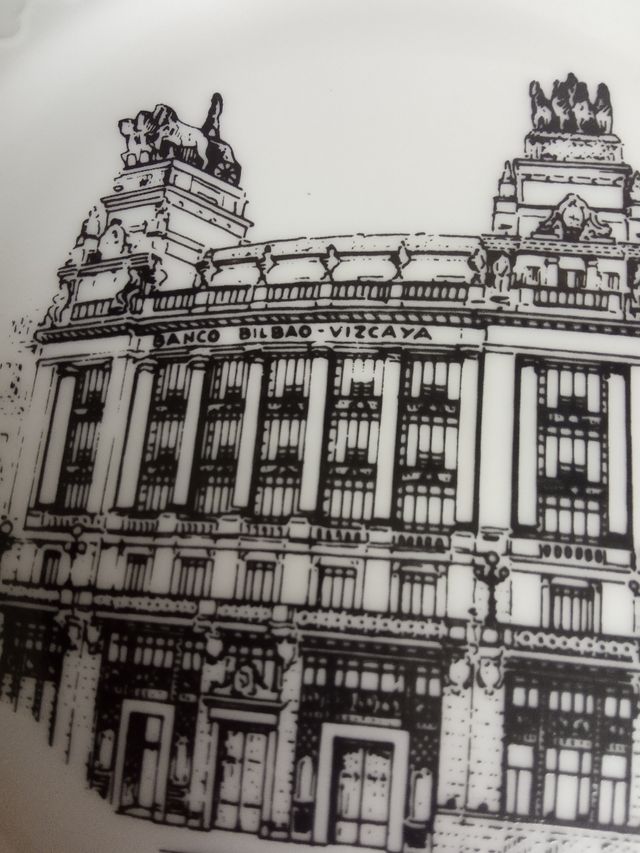 Plato porcelana bidasoa firmado 1991