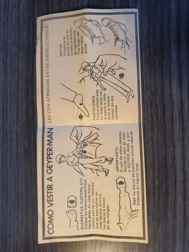 Geyperman instrucciones