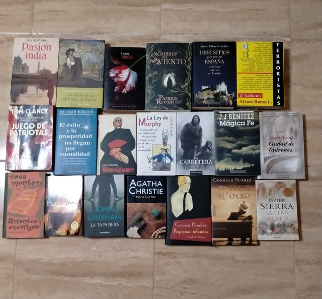libros 4€ unidad, lote de 4 por 15€