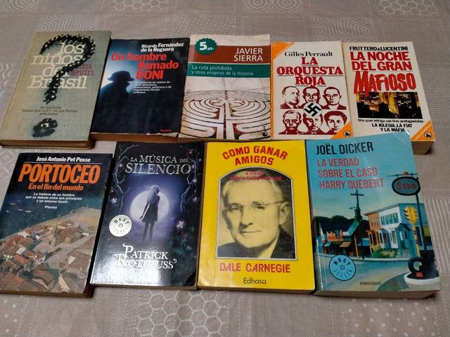 libros 4€ unidad, lote de 4 por 15€