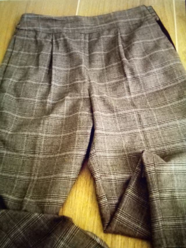 pantalón Pedro del Hierro cuadros nuevo. Talla L