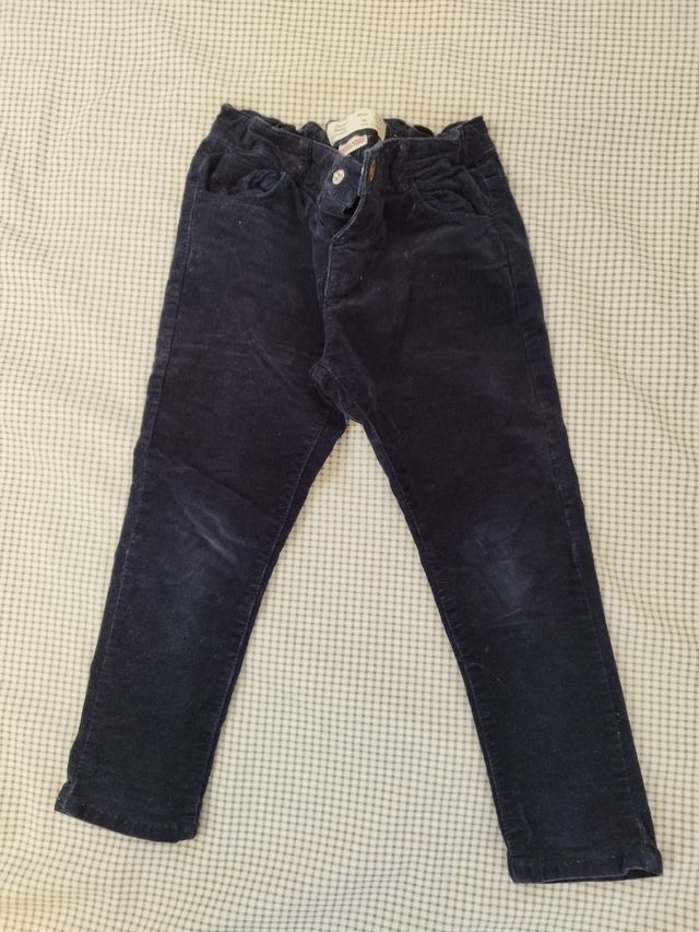 Pantalones micropana rosa y azul marino 3-4 años