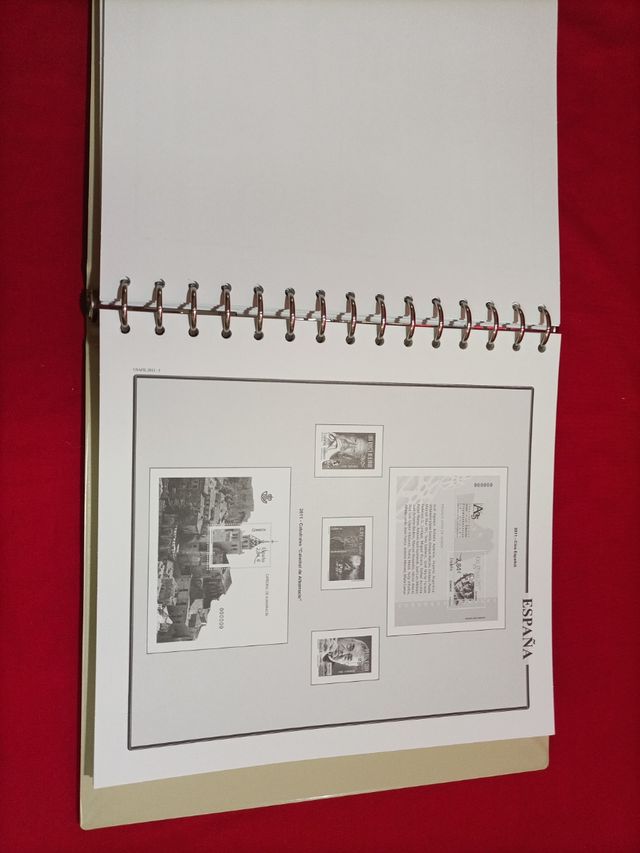 Hojas 2007 a 2011 . 15 anillas , NUEVAS sin estuch