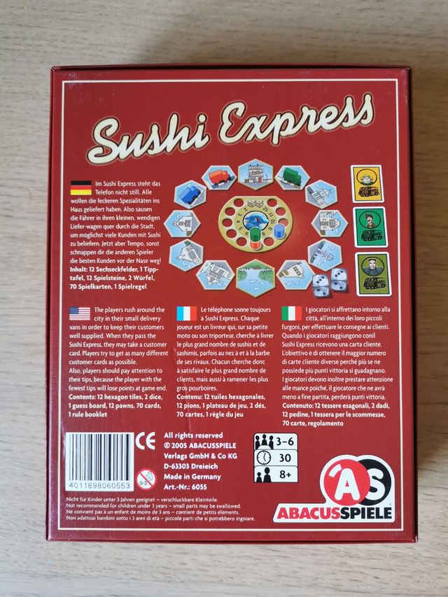 Sushi Express juego de mesa
