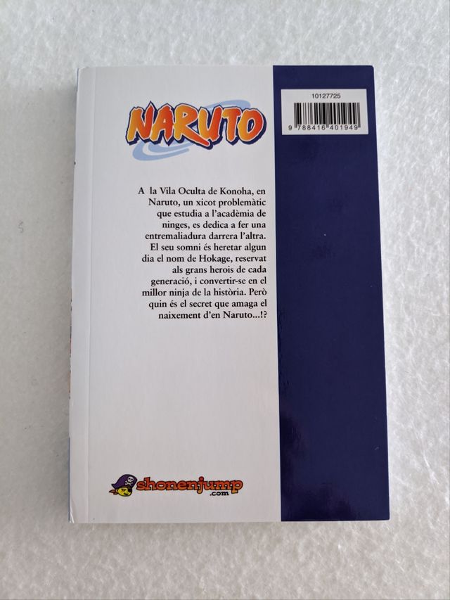Libro manga "Naruto " número 1 (edición catalán)