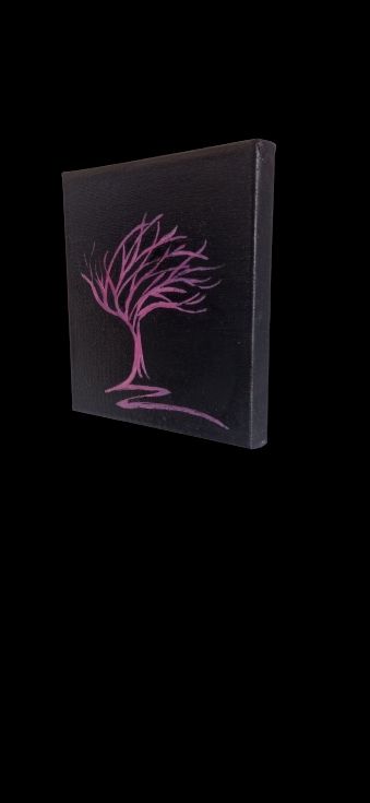 Tre quadri alberi stilizzati piccolo formato