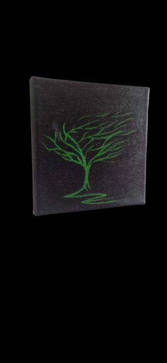 Tre quadri alberi stilizzati piccolo formato