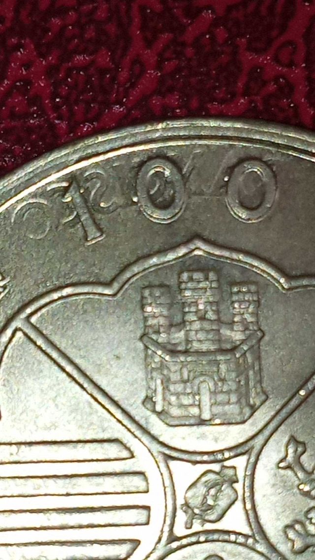 Moneda de plata de 100 pesetas plata con error