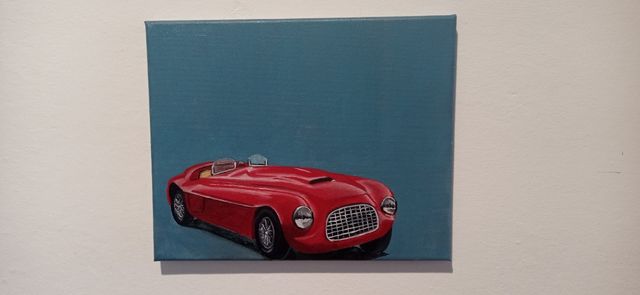 Ferrari dipinto olio su tela