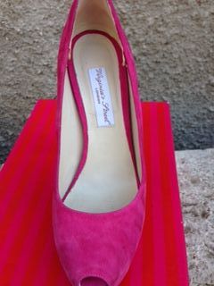 Decollete nuove donna in camoscio fuxia