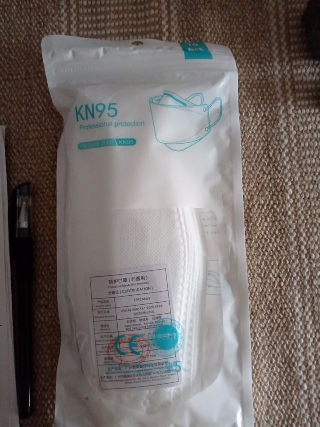 paquete de 10 mascarillas