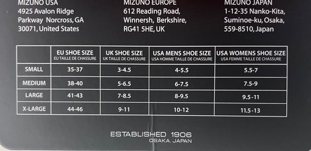 Calcetines Mizuno tobilleros Talla S