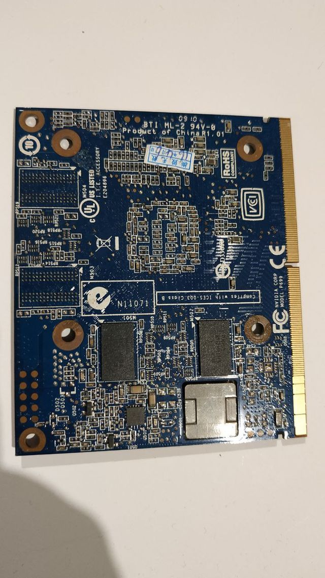 Tarjeta Grafica Portatil Acer Aspire 512 mb RAM