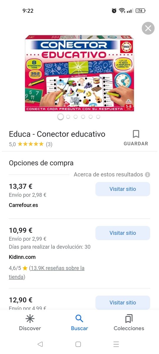juego conector educativo .