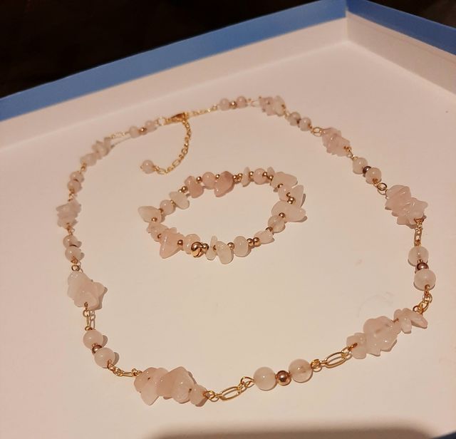 cuarzo rosa natural juego nuevo