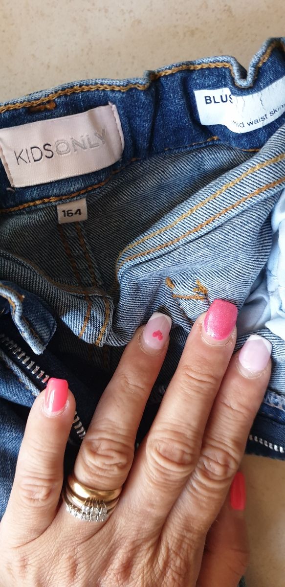 lotto abbigliamento set ragazza, 3 jeans + 1 short