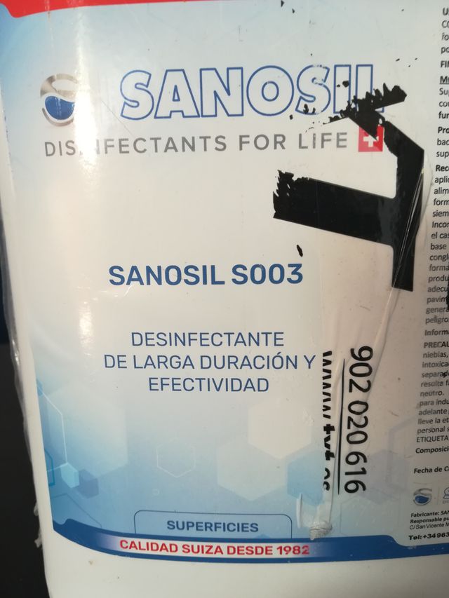Sanosil S010 desinfectante superficies