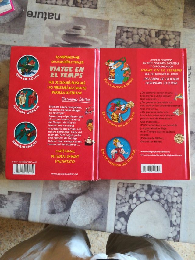 Pack libros Geronimo Stilton viaje en el tiempo