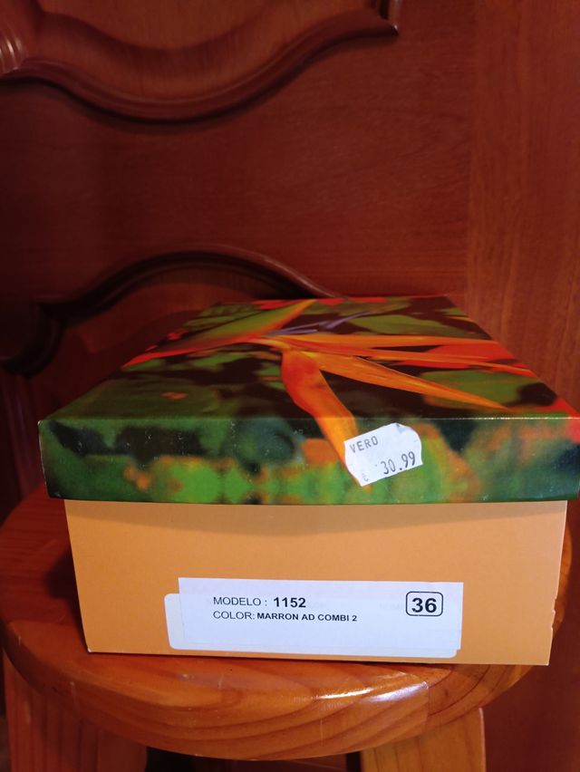 Cuñas piel mujer N" 36