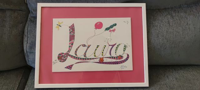 cuadro nombre Laura.