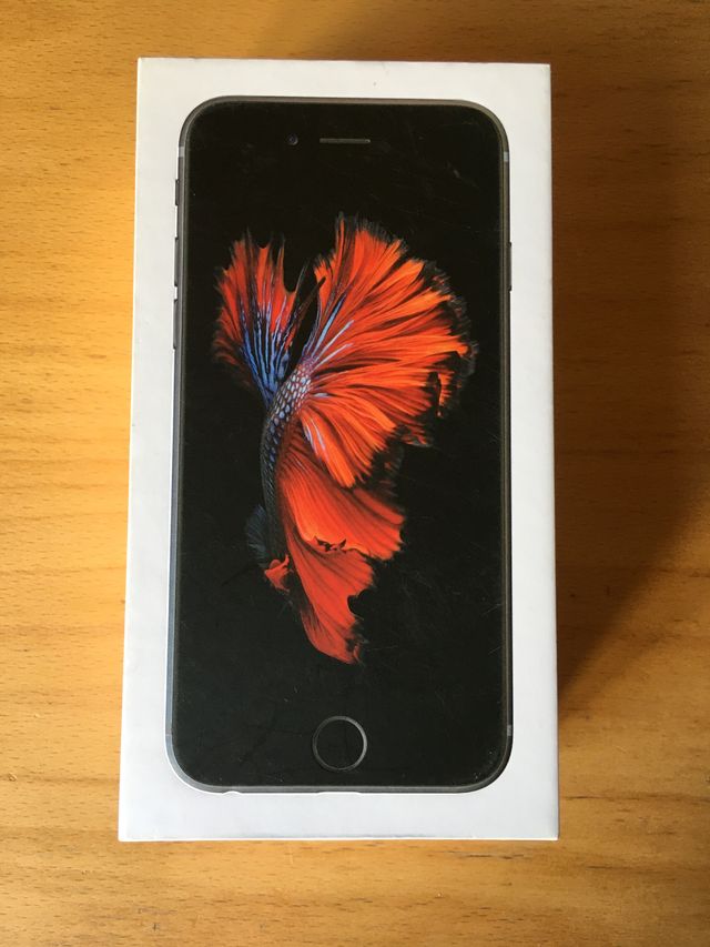 Caja vacia iPhone 6s ilustración roja