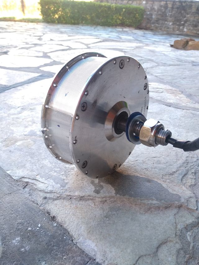 motores de hoverboard ya convertido a bicicleta