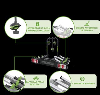 Portabicicletas 3 bicis Ranger NUEVO +ENVIO GRATIS