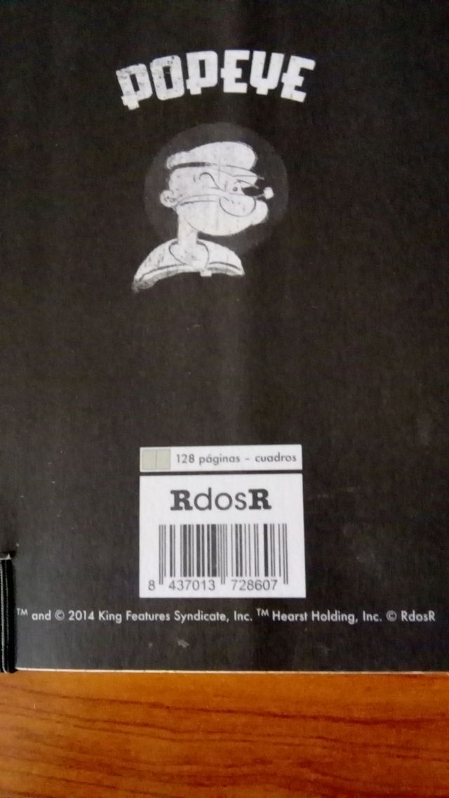 Libreta pequeña Popeye