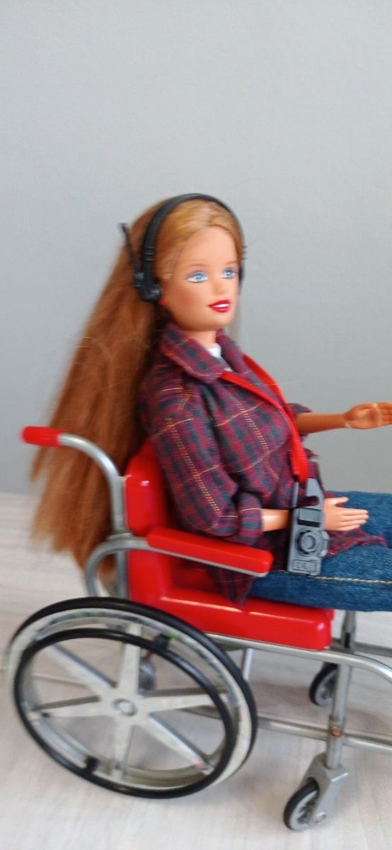 Vintage 90s Barbie Becky I'm the School Photograph