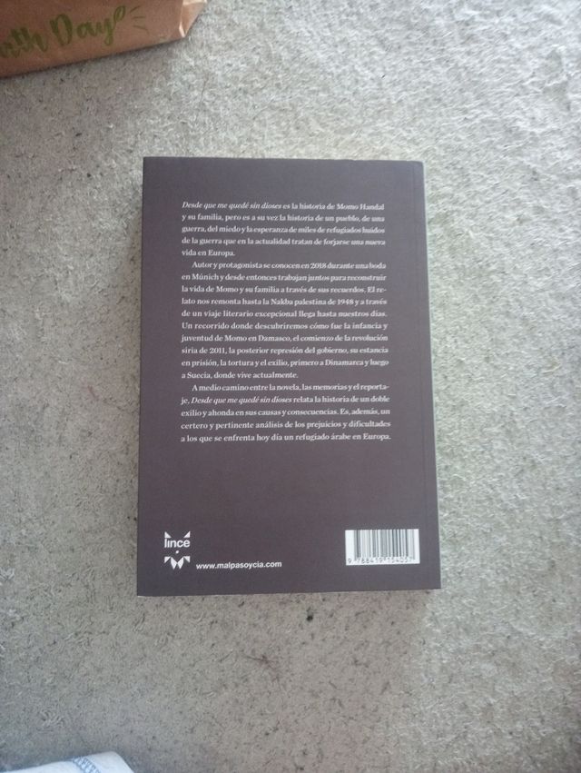 desde que me quedé sin dioses