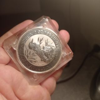 moneda dos onzas de plata