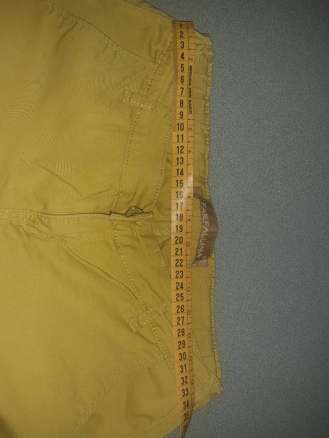 Pantalone Chino senape FARFALLINA cotone taglia44
