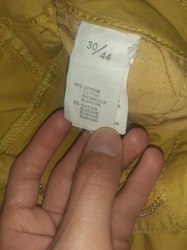 Pantalone Chino senape FARFALLINA cotone taglia44