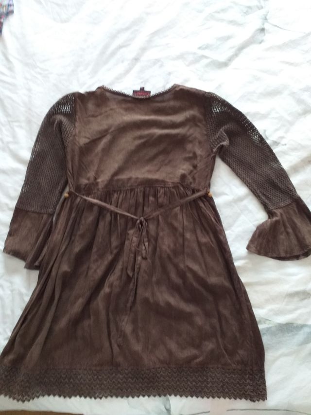 Vestido suelto Talla M color marrón