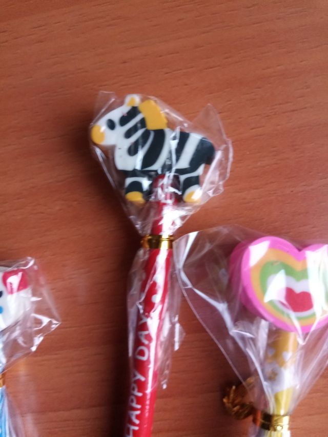 Lápices con gomas