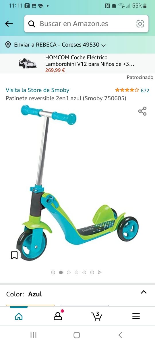 Patinete Smoby