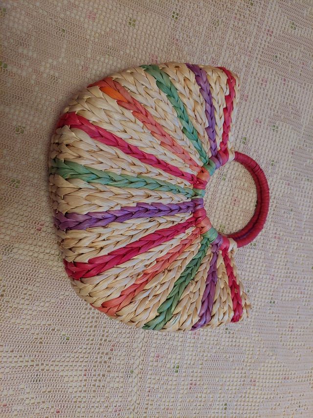 Bolso mimbre de verano 