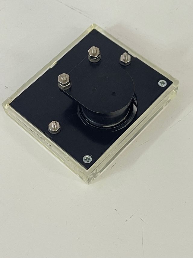 Voltímetro de panel analógico, 50×45mm, 10 Vcc