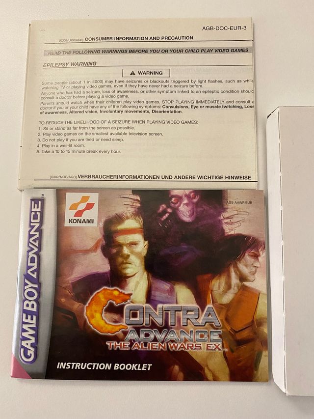 Contra game boy advance en muy muy buen estado