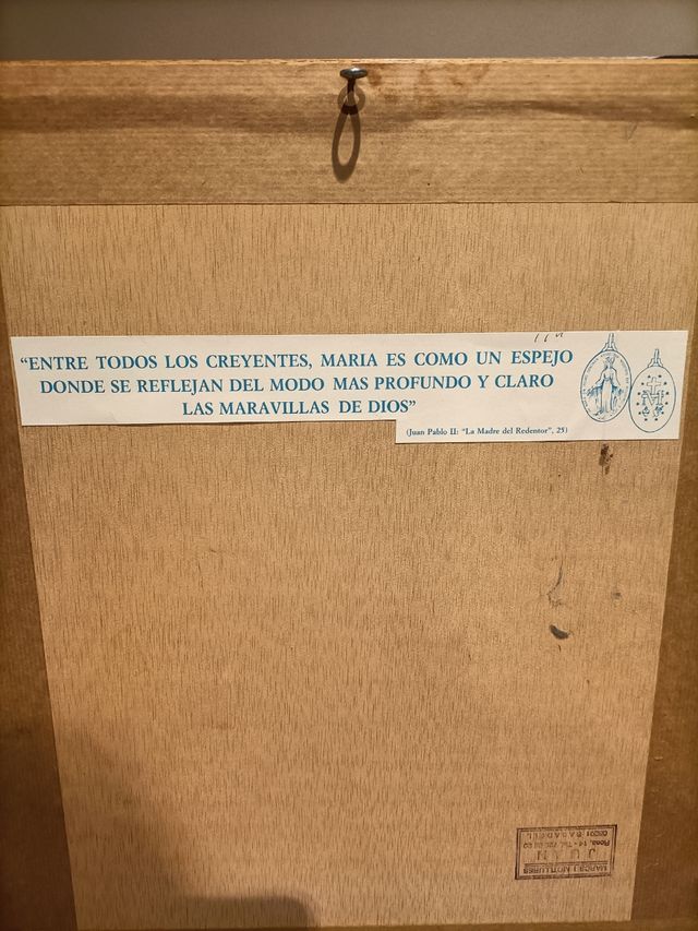 cuadro de la virgen