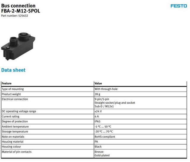 Festo CPX-FB11 526172 Bus Node DeviceNet