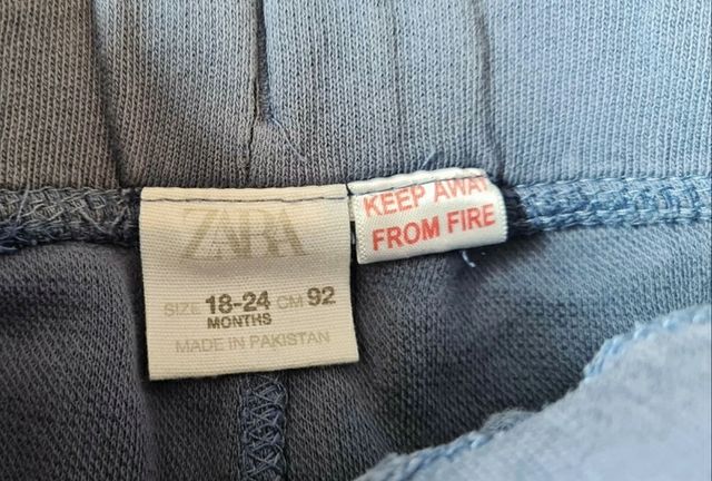 5 pantalones 18-24M Zara y Kiabi