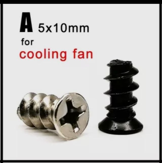 Tornillos para montaje de ventilador