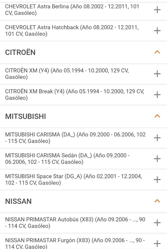 Filtro combustible Renault Nissan Volvo Citroen